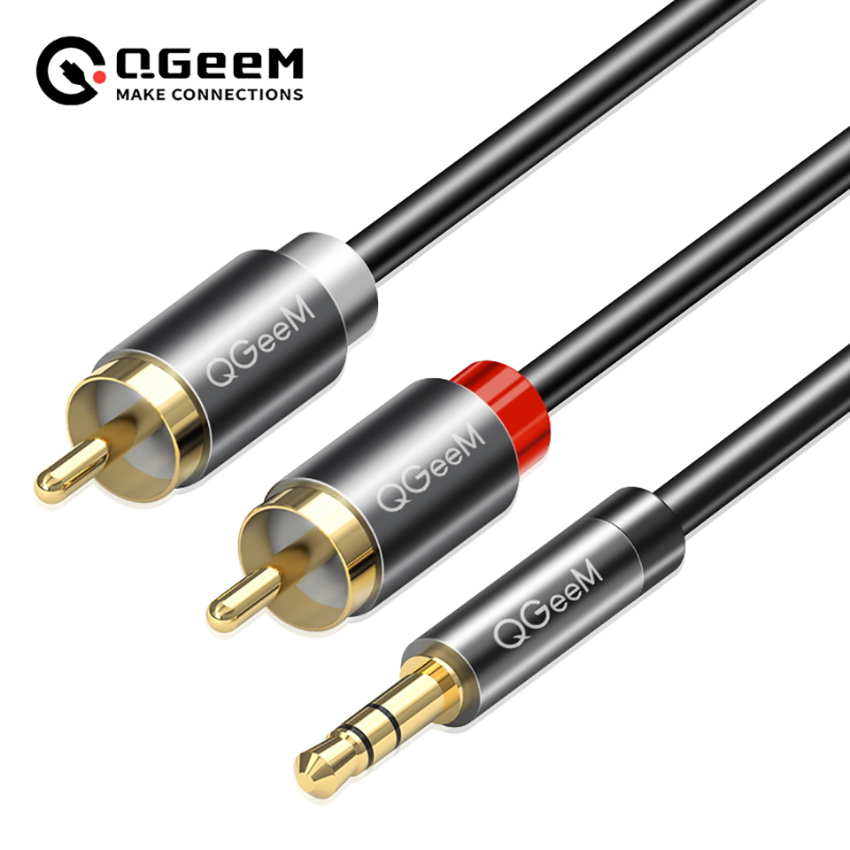Home Cinema Solution - Кабель QGeeM RCA 2RCA на 3,5,