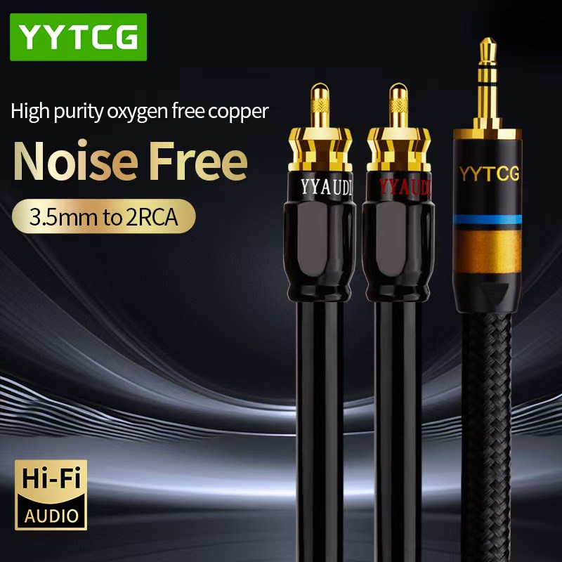 Home Cinema Solution - YYTCG RCA-кабель Hi-Fi стерео 3,5 мм