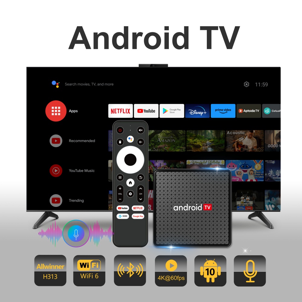 Video Home Cinema - ТВ-приставка Wudung X5 AndroidTV Allwinner H313