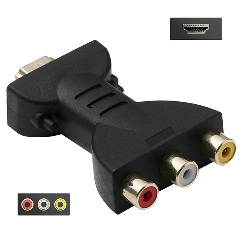 Video Home Cinema - Адаптер AV-HDTV, композитный, 3 RCA-разъема (красный,