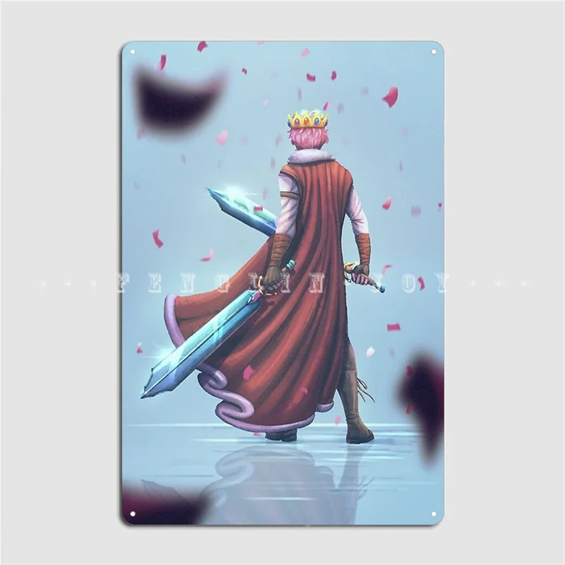 Home Cinema King - Плакат Technoblade King, металлическая табличка, клубное