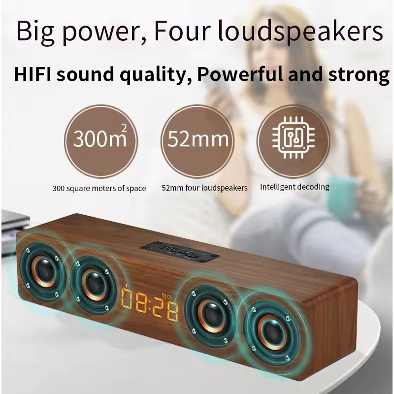 Деревянная Bluetooth-колонка W – обзор и цена Soundbar Bluetooth Home
