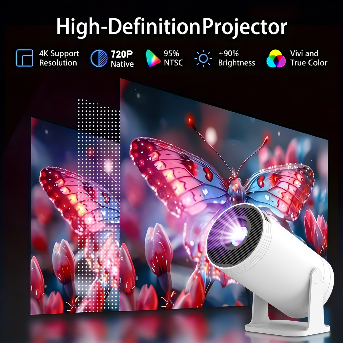 Проектор MAOHUTER X300 с прово – обзор и цена Video Home Cinema