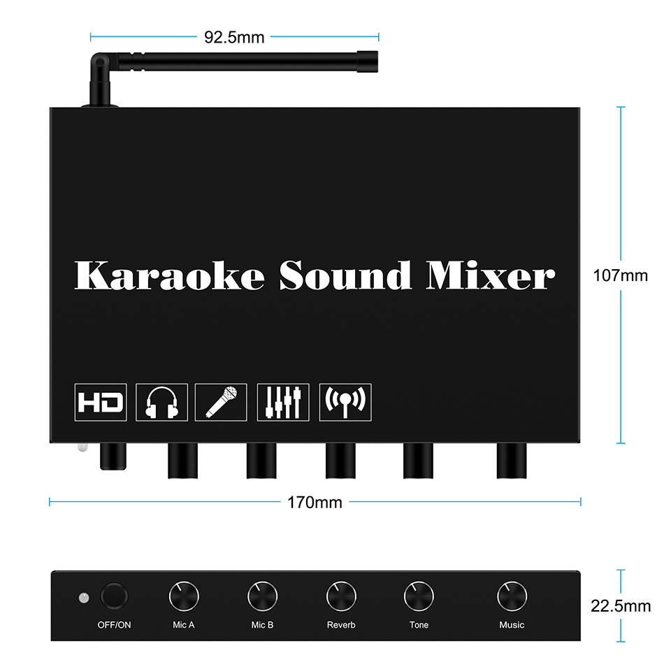 HDMI караоке-плеер, микшер, до – обзор и цена Soundbar Bluetooth Home