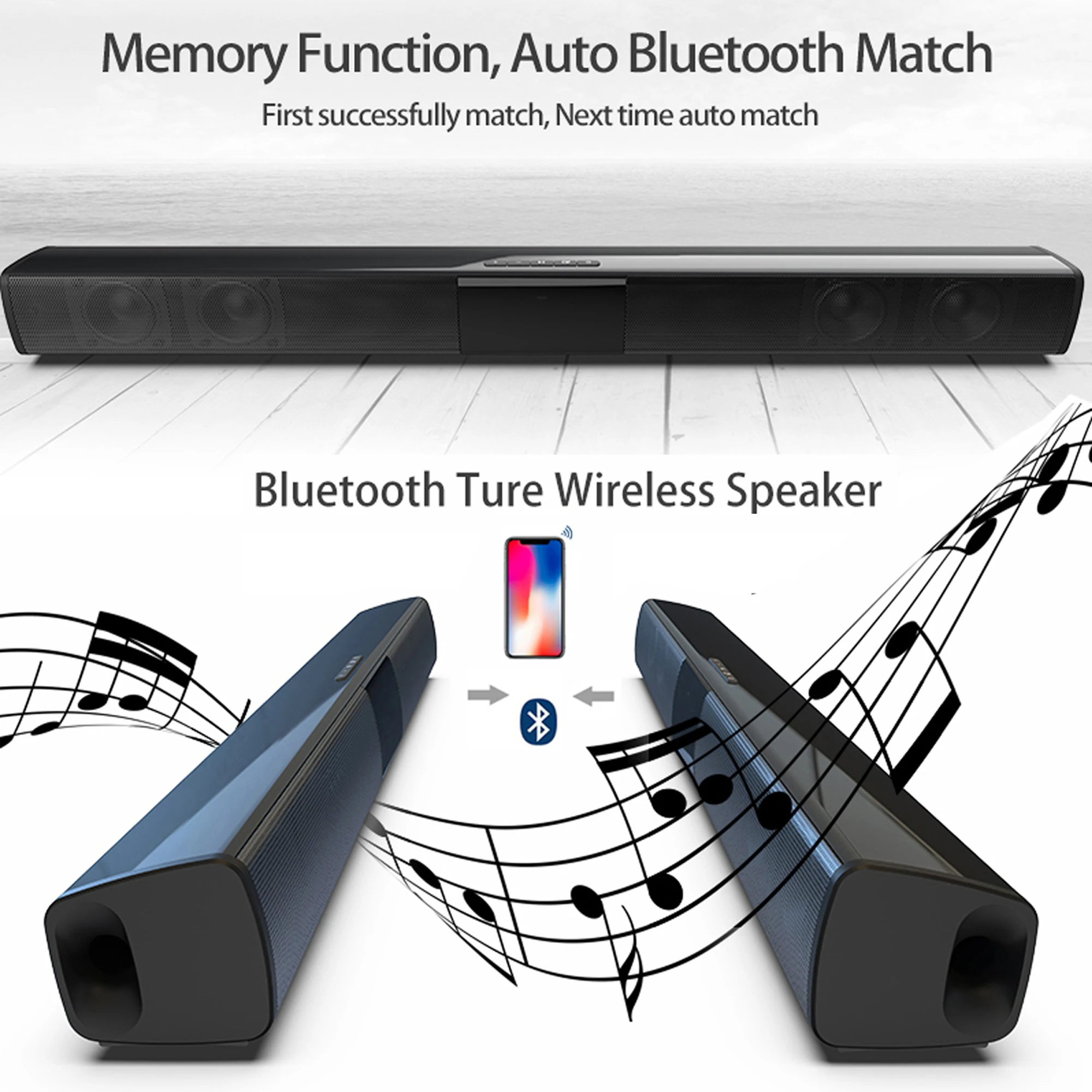 40 Вт звуковая панель высокой  – обзор и цена Soundbar Bluetooth Home