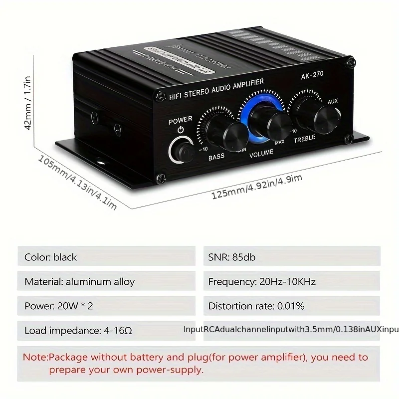 Мини-усилитель мощности AK-270 – обзор и цена Audio Home Cinema