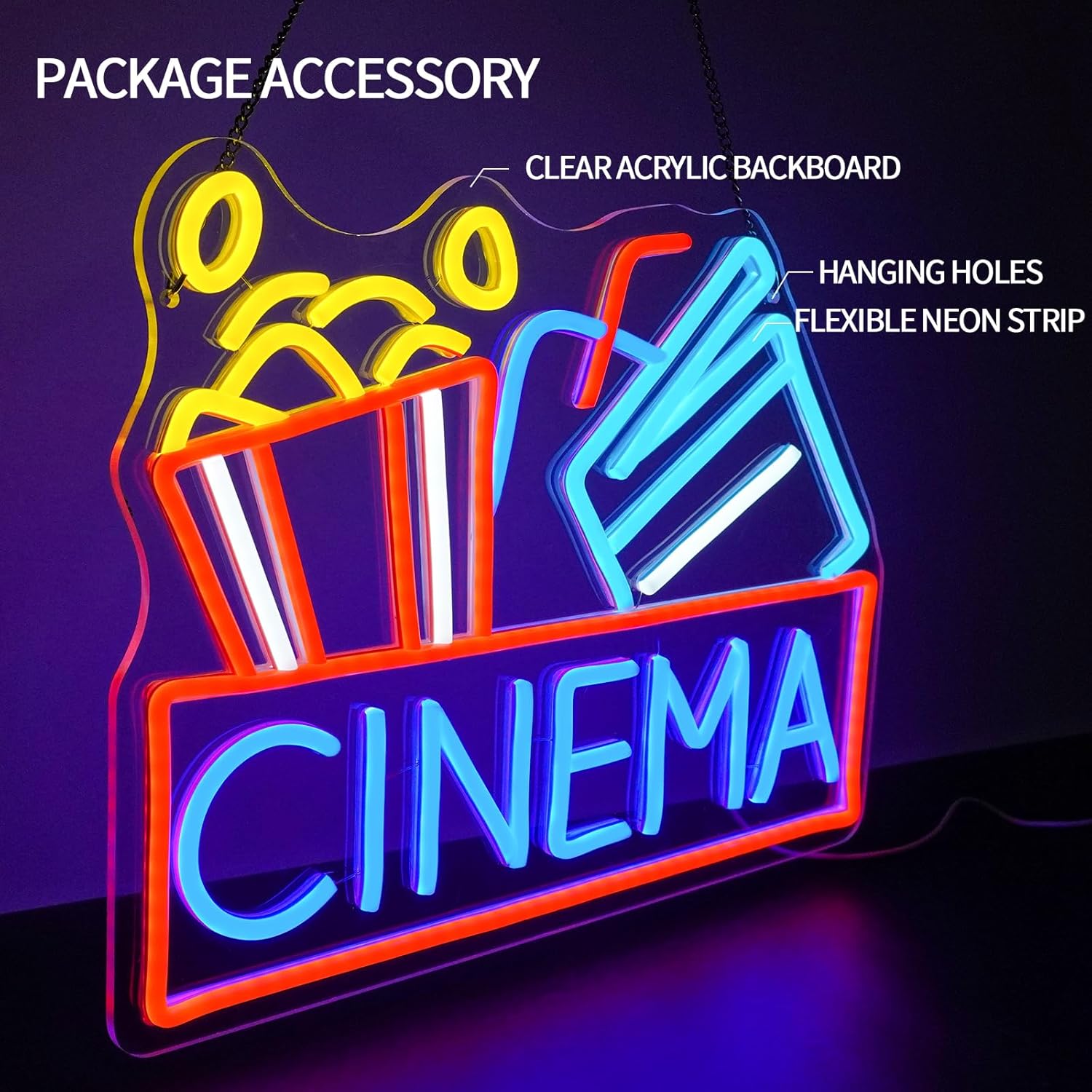 Кино Неоновая вывеска с питани – обзор и цена Home Cinema Setup